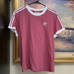Adidas Originals 3 stripe ringer tee